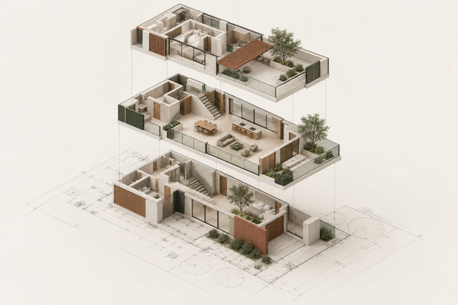 Revit Ruhsat ve Uygulama Projesi Eğitimi — temsili mimari çalışma